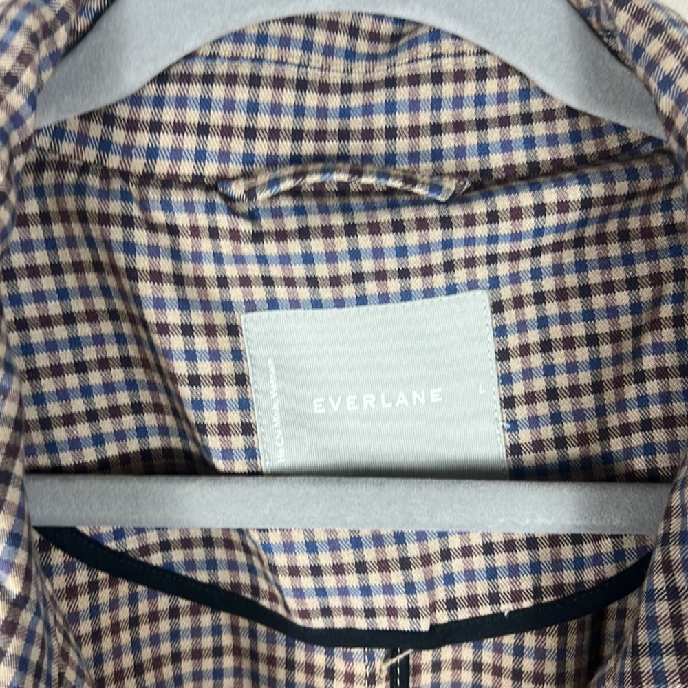 (SOLD) Everlane The Gathered Drape Trench in Plaid - Picture 9 of 14